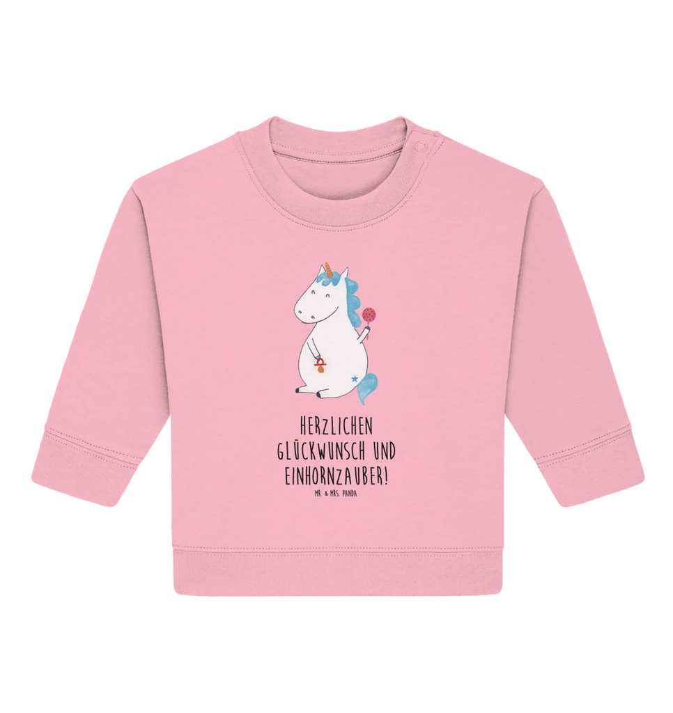 Organic Baby Pullover Einhorn Baby Baby Sweatshirt, Baby Bullover, Einhorn Deko, Einhörner, Einhorn, Unicorn, Geburtstag, Baby, Kind, Nachwuchs, Party, Eltern, Mutter, Erstes Kind, Schnuller, Babyglück, Geburt
