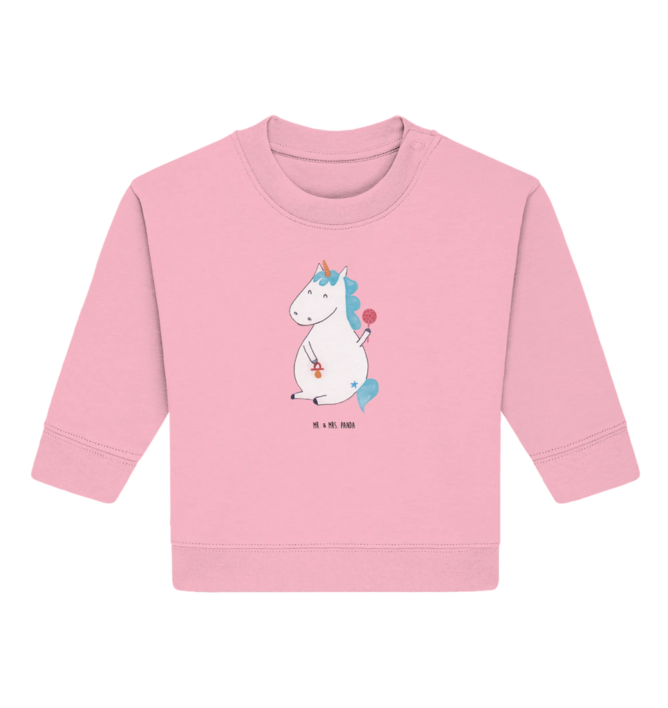 Organic Baby Pullover Einhorn Baby Baby Sweatshirt, Baby Bullover, Einhorn Deko, Einhörner, Einhorn, Unicorn, Geburtstag, Baby, Kind, Nachwuchs, Party, Eltern, Mutter, Erstes Kind, Schnuller, Babyglück, Geburt