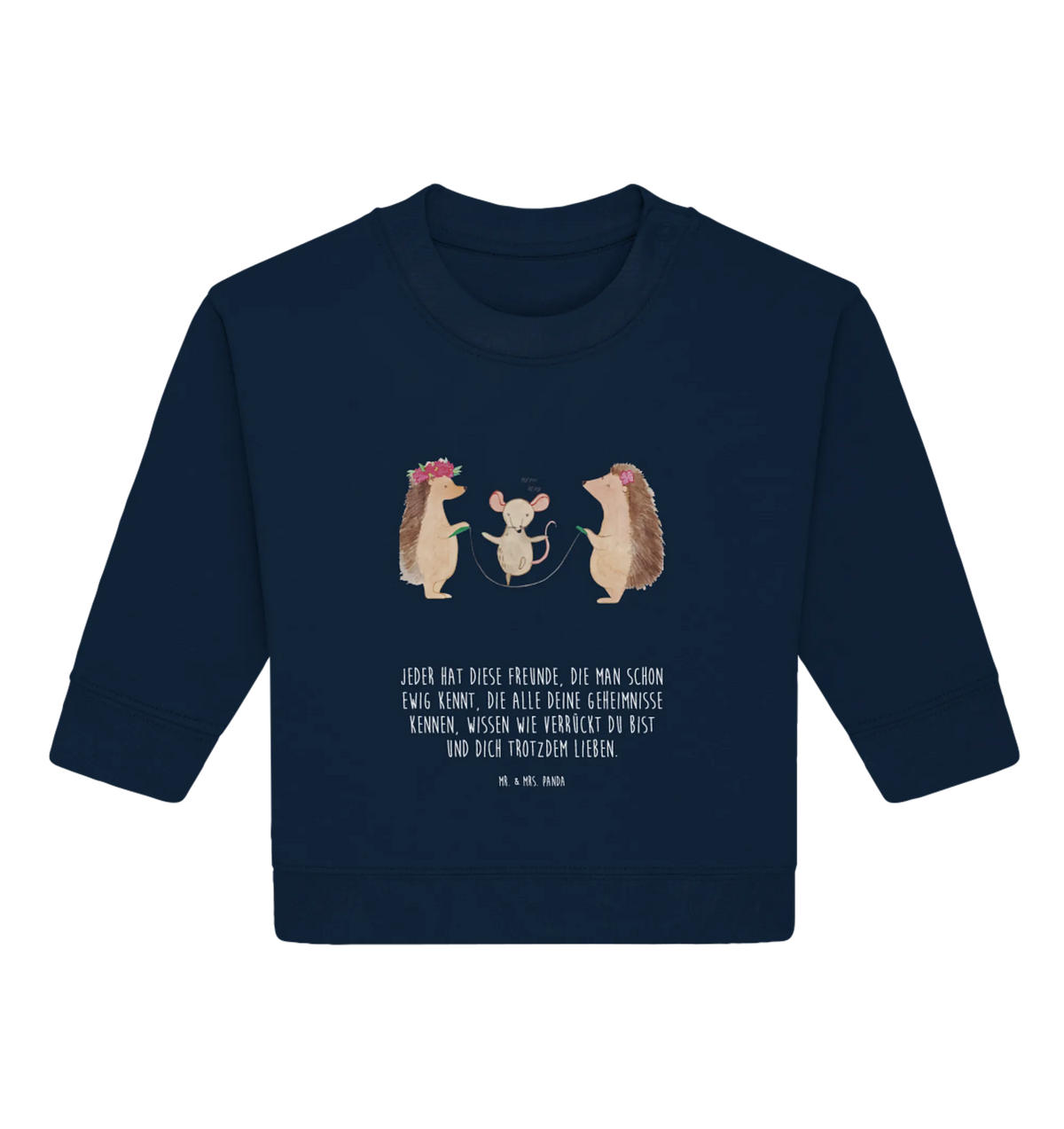 Organiczny sweter dla niemowląt jeż Skakanie na skakance zwierzęta, Motywy zwierzęce, dobra energia, zabawne powiedzonka