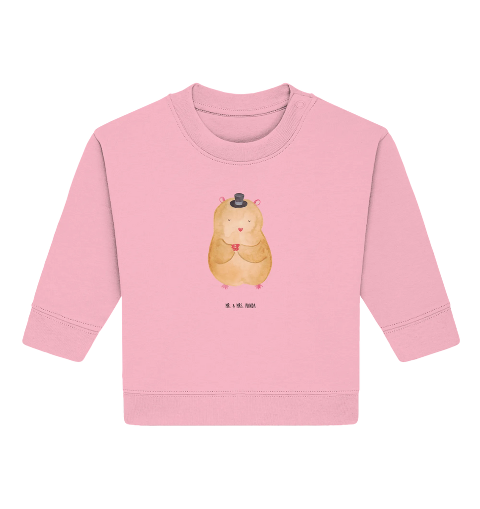 Organic Baby Pullover Hamster Hut Baby Sweatshirt, Baby Bullover, Tiermotive, Gute Laune, lustige Sprüche, Tiere, Hamster, Magier, Zwerghamster, Zauberer, Zylinder, Hut