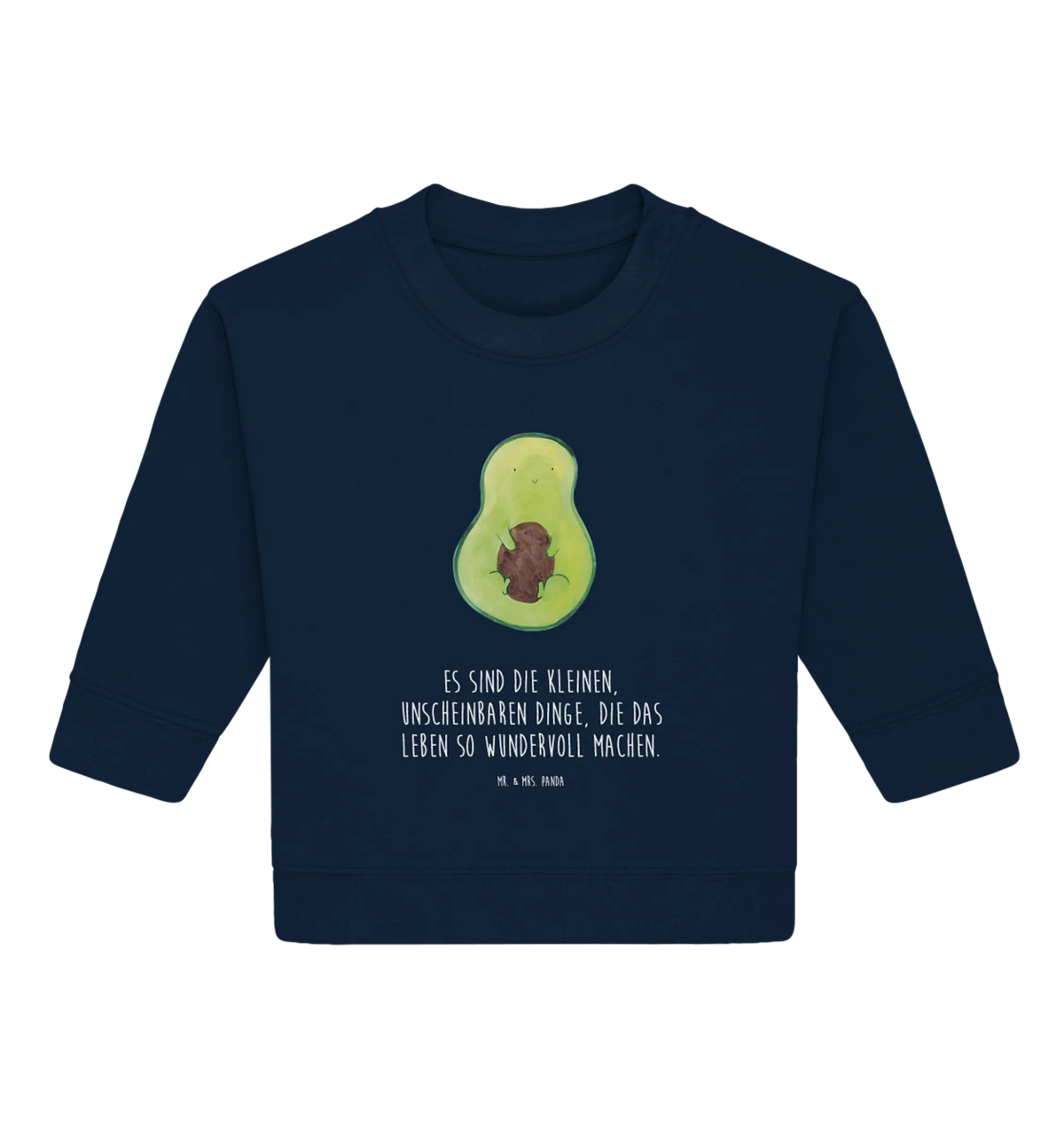 Organic Baby Pullover Avocado Kern Baby Bullover, Gesund, Avocado, Veggie, Vegan, Pflanze, Avocadokern, Kern, Spruch Leben, Avokado