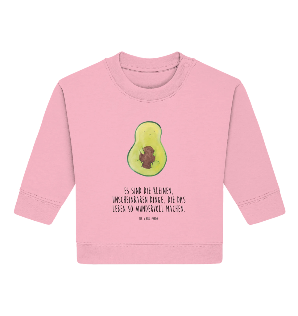 Organiczny sweter dla niemowląt Awokado pestka Baby Bullover, Baby Sweatshirt, Gesund, Vegan, Veggie, Avocado, Pflanze, Avokado, Spruch Leben, Kern, Avocadokern