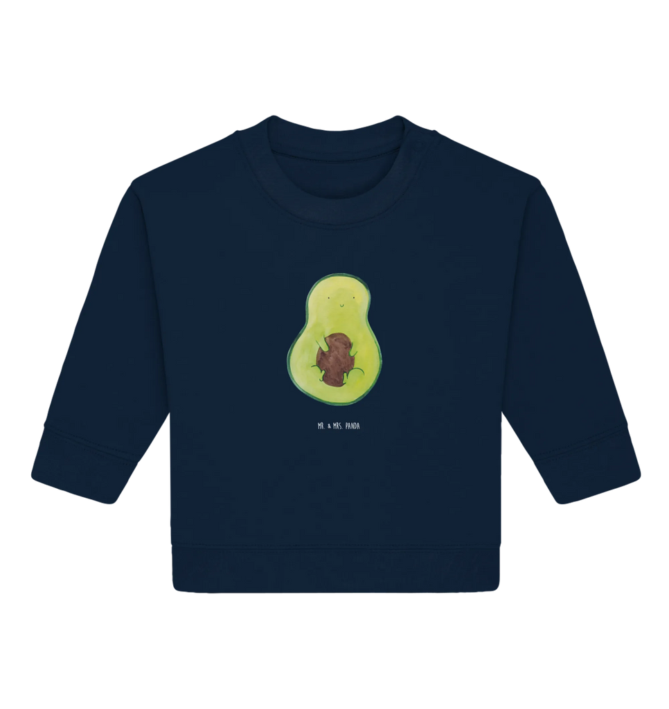 Organiczny sweter dla niemowląt Awokado pestka Baby Bullover, Baby Sweatshirt, Gesund, Vegan, Veggie, Avocado, Pflanze, Avokado, Spruch Leben, Kern, Avocadokern