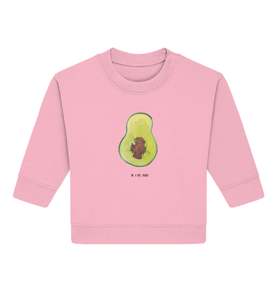 Organiczny sweter dla niemowląt Awokado pestka Baby Bullover, Baby Sweatshirt, Gesund, Vegan, Veggie, Avocado, Pflanze, Avokado, Spruch Leben, Kern, Avocadokern