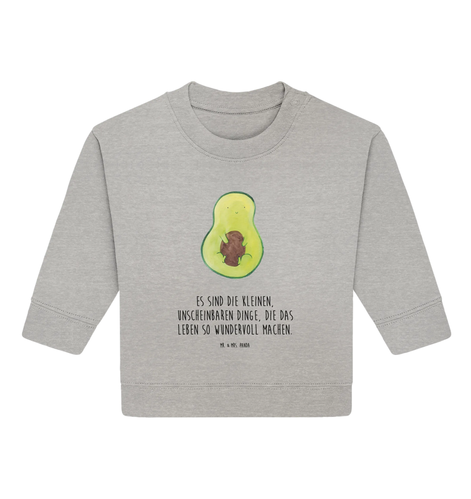 Organiczny sweter dla niemowląt Awokado pestka Baby Bullover, Baby Sweatshirt, Gesund, Vegan, Veggie, Avocado, Pflanze, Avokado, Spruch Leben, Kern, Avocadokern