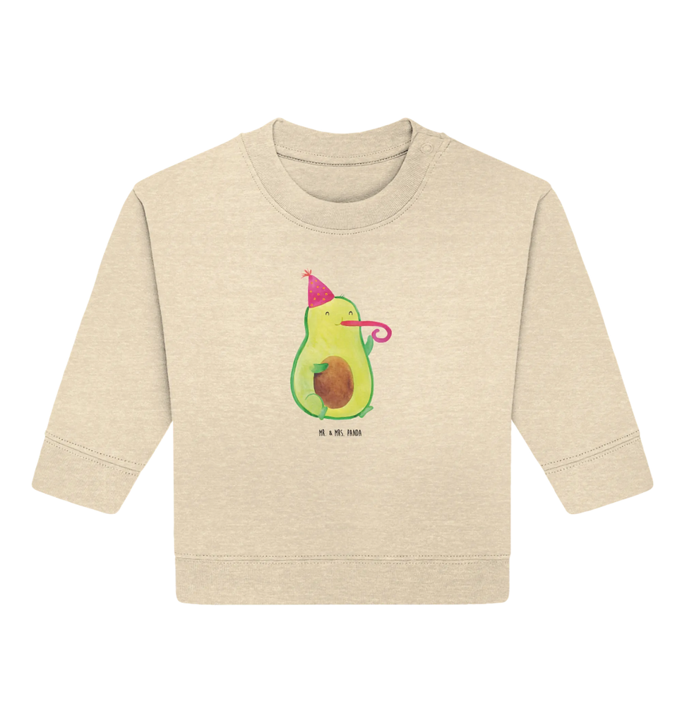 Organiczny sweter dla niemowląt awokado urodziny Baby Bullover, Baby Sweatshirt, Gesund, Vegan, Veggie, Avocado
