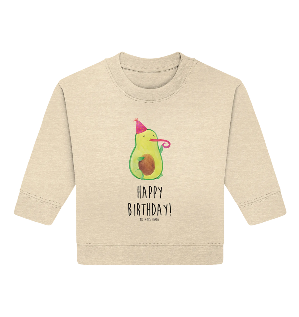 Organiczny sweter dla niemowląt awokado urodziny Baby Bullover, Baby Sweatshirt, Gesund, Vegan, Veggie, Avocado