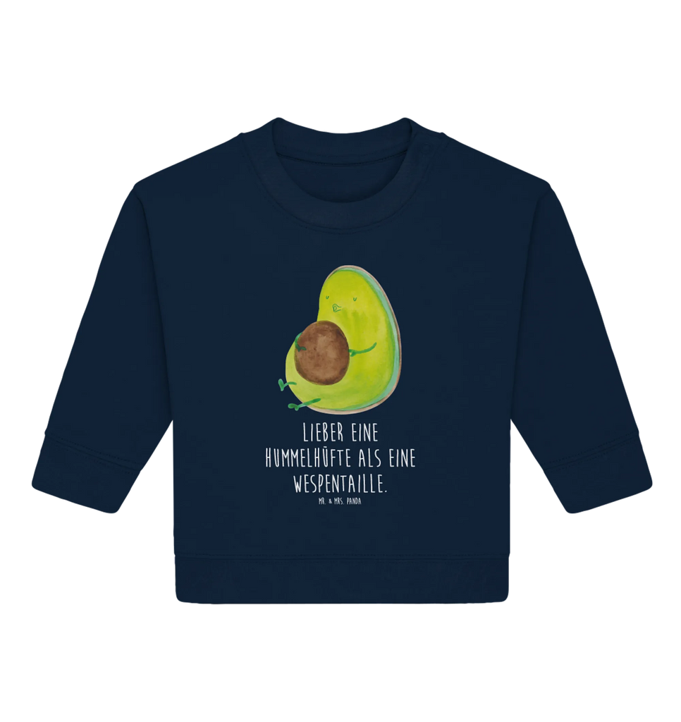 Organiczny sweter dla niemowląt Awokado gwizda Baby Sweatshirt, Baby Bullover, Gesund, Vegan, Veggie, Avocado, dick sein, Abnehmen, Diät, Ernährung