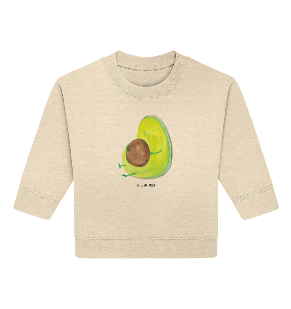 Organiczny sweter dla niemowląt Awokado gwizda Baby Sweatshirt, Baby Bullover, Gesund, Vegan, Veggie, Avocado, dick sein, Abnehmen, Diät, Ernährung