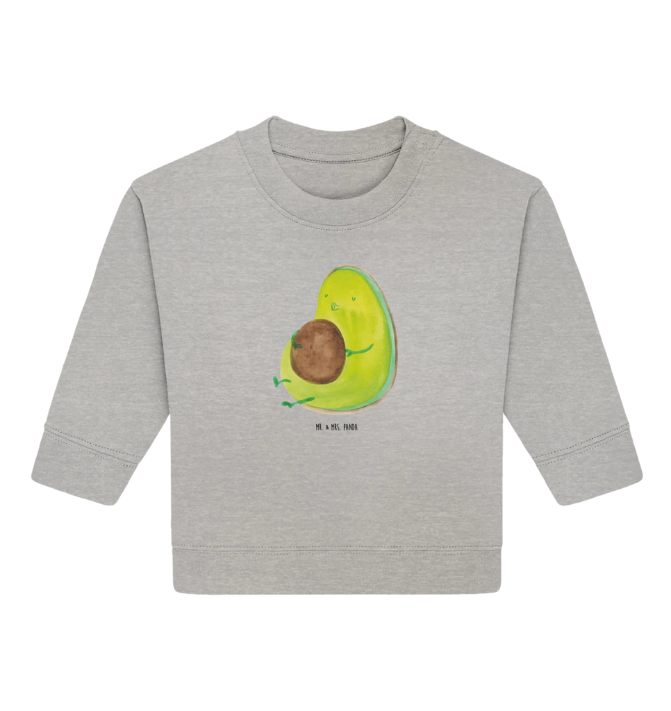 Organiczny sweter dla niemowląt Awokado gwizda Baby Sweatshirt, Baby Bullover, Gesund, Vegan, Veggie, Avocado, dick sein, Abnehmen, Diät, Ernährung