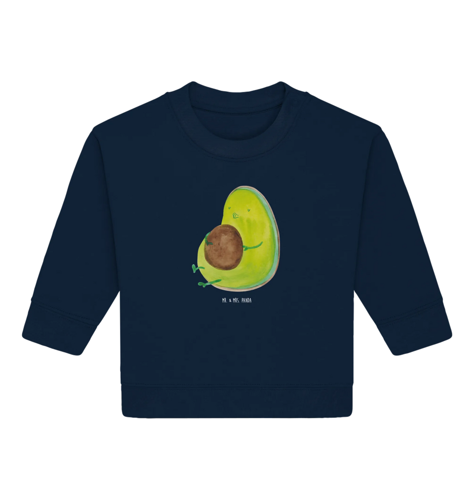 Organiczny sweter dla niemowląt Awokado gwizda Baby Sweatshirt, Baby Bullover, Gesund, Vegan, Veggie, Avocado, dick sein, Abnehmen, Diät, Ernährung