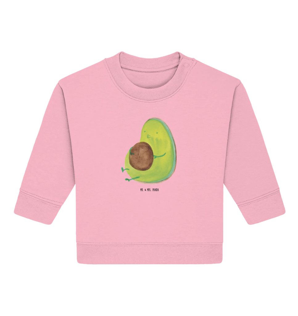 Organiczny sweter dla niemowląt Awokado gwizda Baby Sweatshirt, Baby Bullover, Gesund, Vegan, Veggie, Avocado, dick sein, Abnehmen, Diät, Ernährung