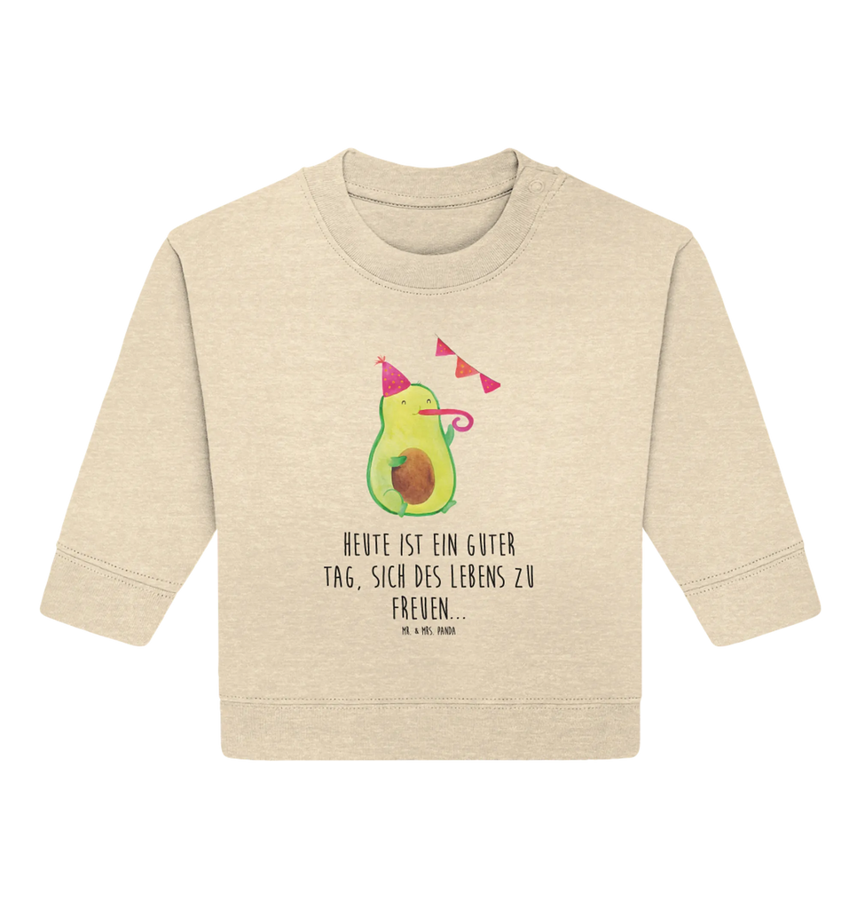 Organic Baby Pullover avocado party Baby Sweatshirt, Baby Bullover, Gesund, Vegan, Veggie, Avocado, Party, Geburtstag, Firmenfeier, Prüfung, Abi, Jahrestag, Abschluss, Happy Birthday, Lieblingstag, Geburtstagsfeier, Klassenfeier, Feierei, Abifeier, Jubiläum, Schulabschluss, Bestanden, Feier, Avocados