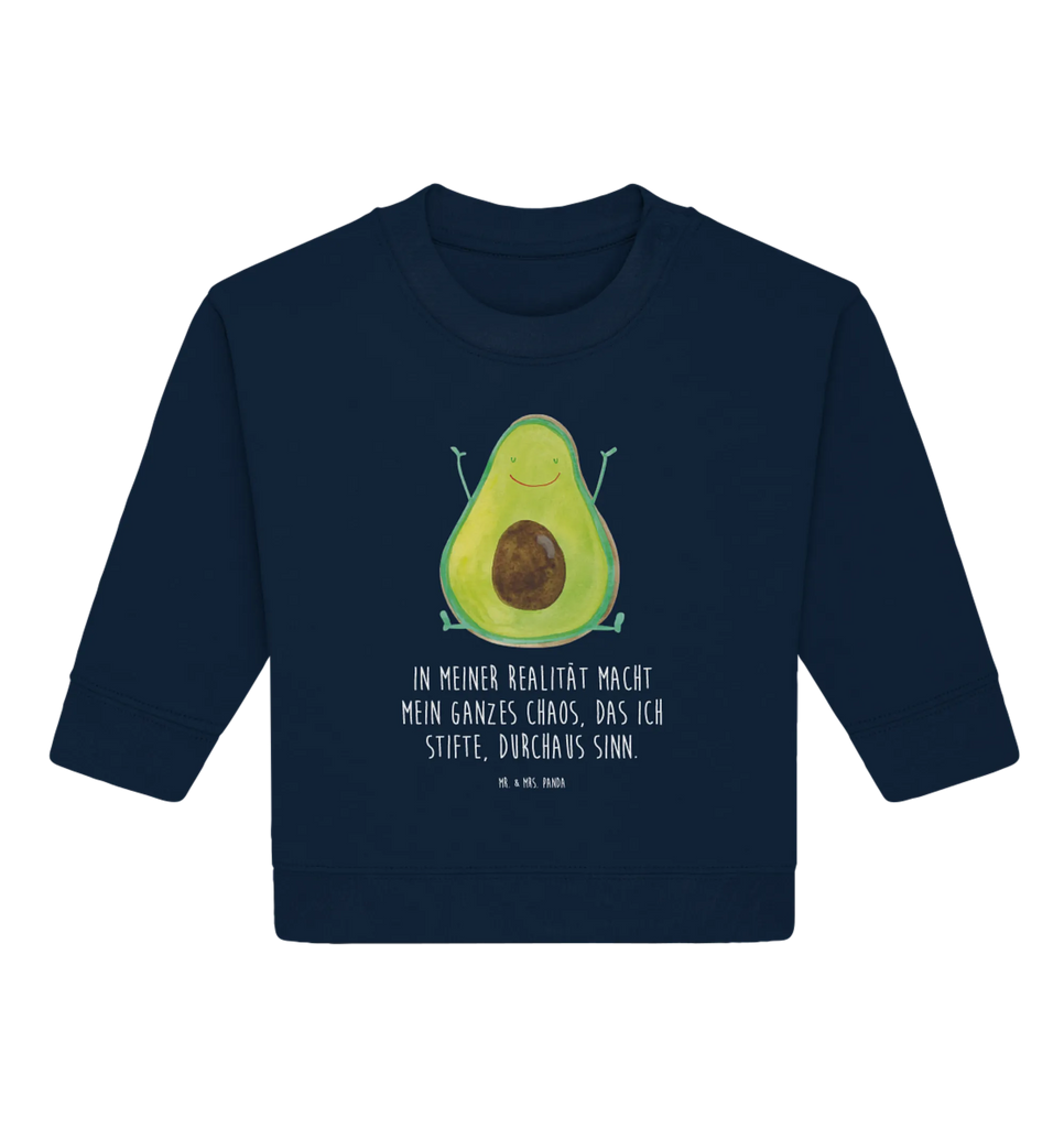 Organic Baby Pullover avocado Happy Baby Sweatshirt, Baby Bullover, Gesund, Vegan, Veggie, Avocado, Chaos
