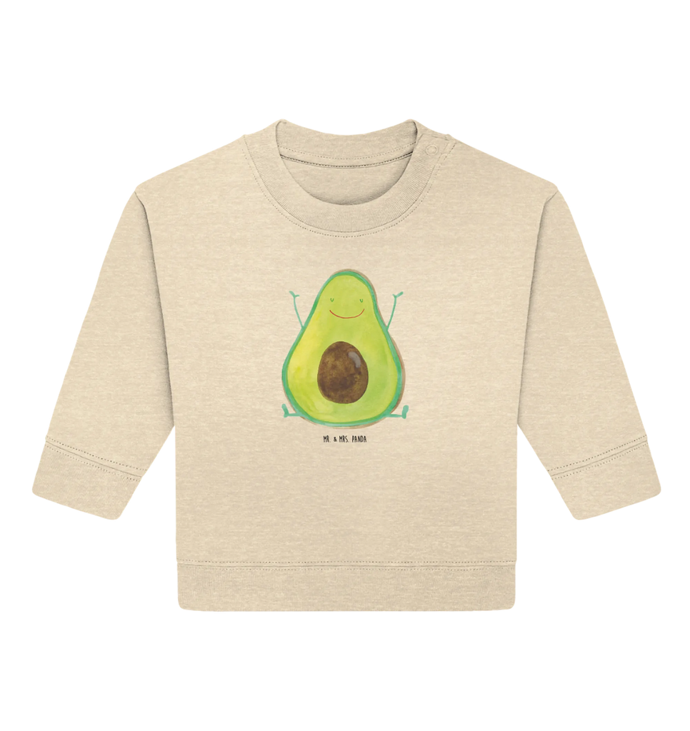 Organic Baby Pullover avocado Happy Baby Sweatshirt, Baby Bullover, Gesund, Vegan, Veggie, Avocado, Chaos