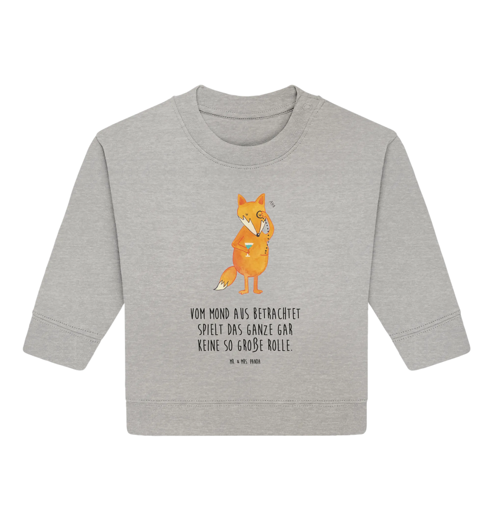 Organic Baby Pullover Fox lord Baby Sweatshirt, Baby Bullover, Fuchs, Motivation Spruch, Liebeskummer Geschenk, Tröstende Worte, Füchse, Problemlösung, Spruch Lustig