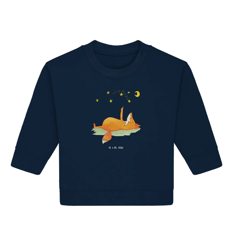 Organiczny sweter dla niemowląt lis Gwiazdy Baby Bullover, Baby Sweatshirt, Fuchs, Romantik, Always Look On The Bright Side Of Life, Füchse, Tröstende Worte, Spruch Positiv, Spruch schön