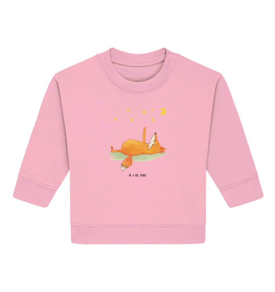 Organiczny sweter dla niemowląt lis Gwiazdy Baby Bullover, Baby Sweatshirt, Fuchs, Romantik, Always Look On The Bright Side Of Life, Füchse, Tröstende Worte, Spruch Positiv, Spruch schön