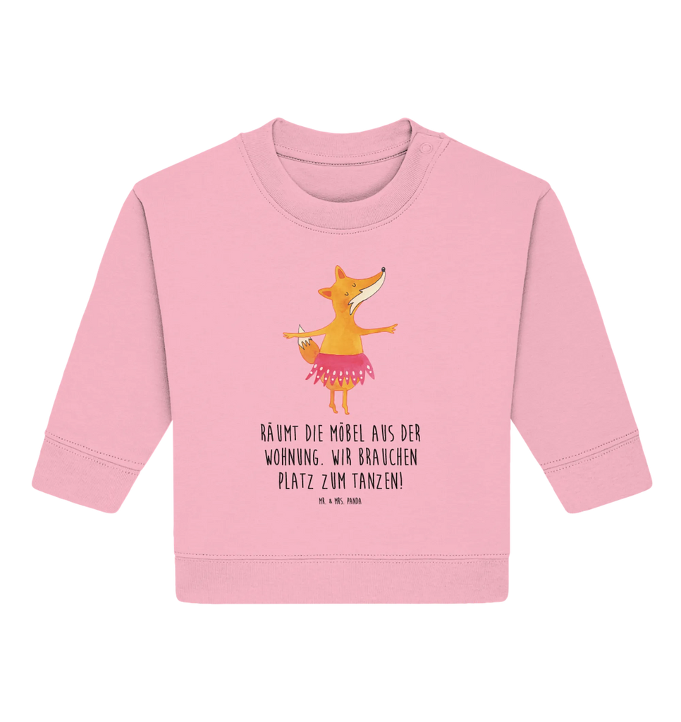 Organiczny sweter dla niemowląt Lis baletnica Baby Bullover, Baby Sweatshirt, Fuchs, Fuchs Spruch, Ballett, Einladung, Geburtstag, Party, Tanzen, Ballerina, Füchse, Tänzerin, Füchsin