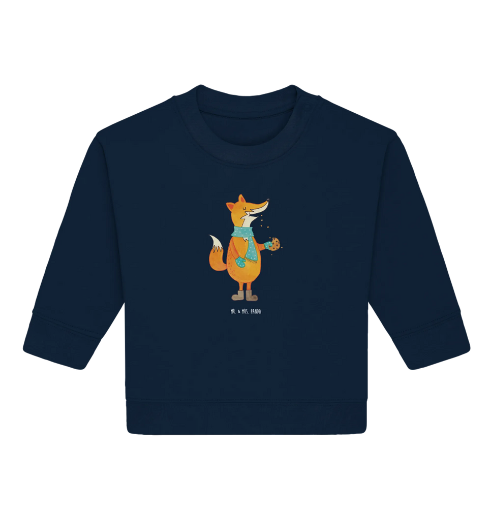 Organic Baby Pullover Fuchs Keks Baby Bullover, Baby Sweatshirt, Fuchs, Füchse, Kekse, Winter, Küche Deko, Liebe, Backen Spruch, Plätzchen, Weihnachtszeit