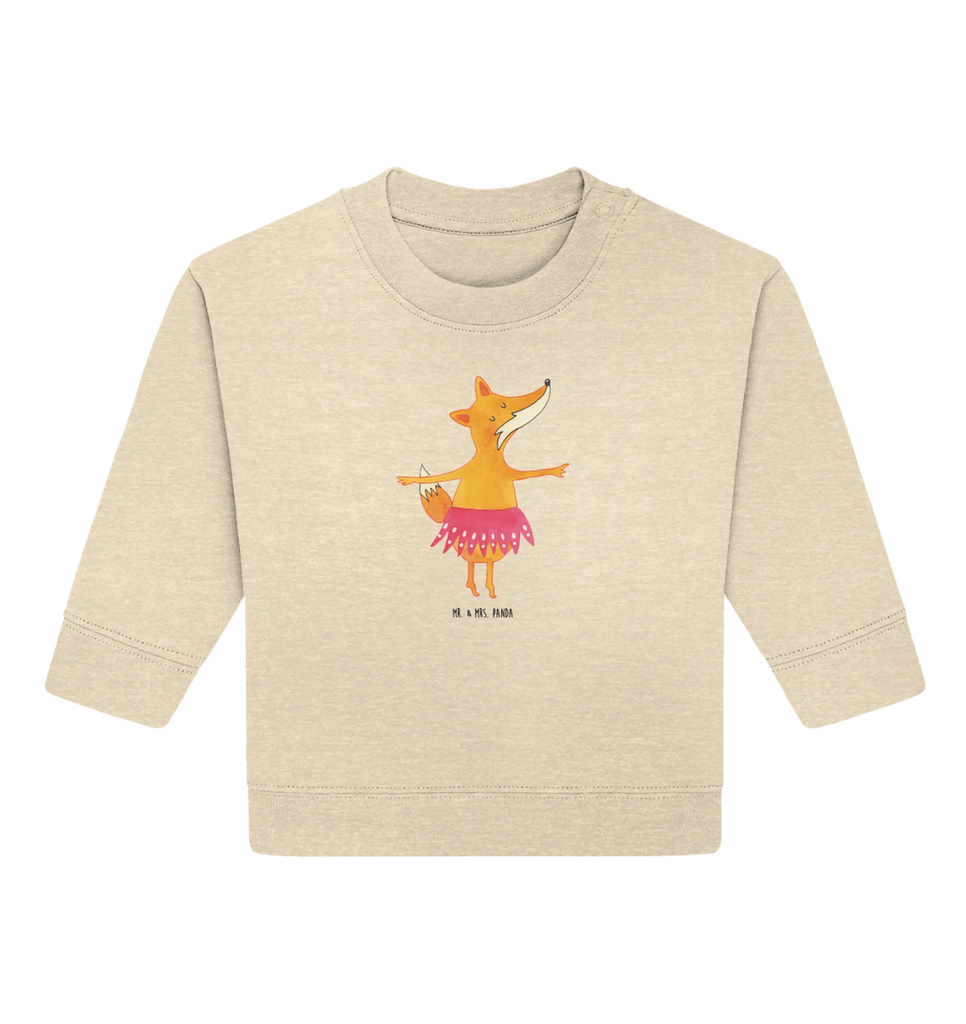 Organiczny sweter dla niemowląt Lis baletnica Baby Bullover, Baby Sweatshirt, Fuchs, Fuchs Spruch, Ballett, Einladung, Geburtstag, Party, Tanzen, Ballerina, Füchse, Tänzerin, Füchsin