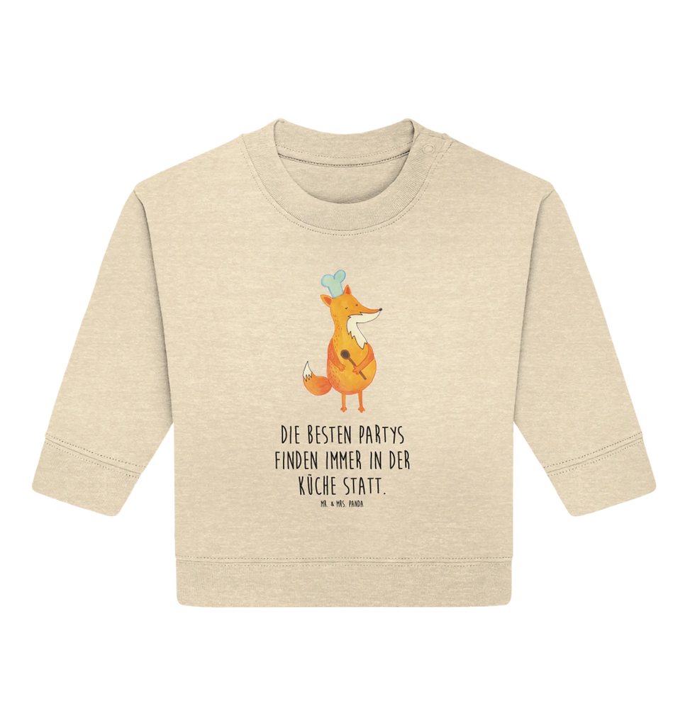 Organiczny sweter dla niemowląt lis kucharz Baby Sweatshirt, Baby Bullover, Fuchs, Küche Spruch, Spruch Lustig, Party Spruch, Witzig, Koch Geschenk, Bäcker, Füchse, Küche Deko, Köche