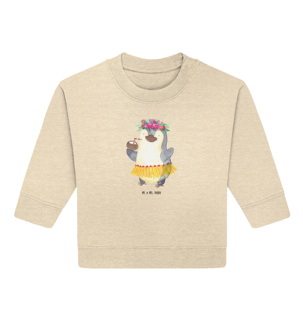 Organiczny sweter dla niemowląt Pingwin z Kokosem Baby Bullover, Baby Sweatshirt, Pinguin, Pinguine, Aloha, Hawaii, Urlaub, Kokosnuss