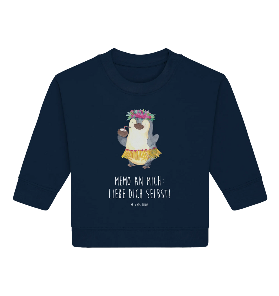 Organiczny sweter dla niemowląt Pingwin z Kokosem Baby Bullover, Baby Sweatshirt, Pinguin, Pinguine, Aloha, Hawaii, Urlaub, Kokosnuss