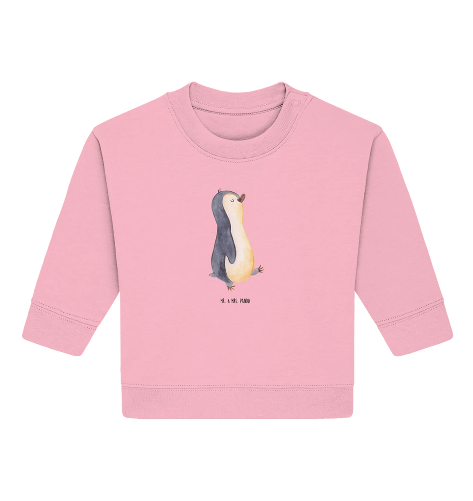 Organiczny sweter dla niemowląt Pingwin maszerować Baby Sweatshirt, Baby Bullover, Pinguin, Langschläfer, Familie, Frühaufsteher, Pinguine, Bruder, Schwester