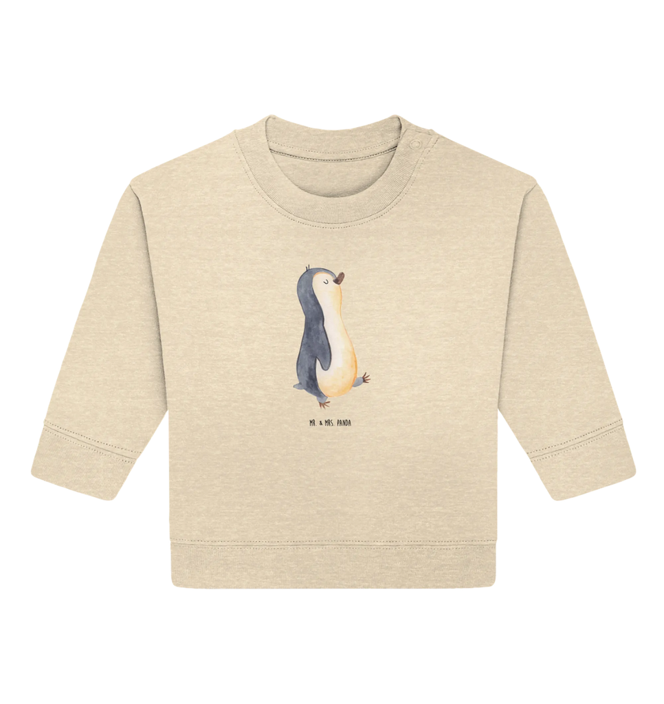 Organiczny sweter dla niemowląt Pingwin maszerować Baby Sweatshirt, Baby Bullover, Pinguin, Langschläfer, Familie, Frühaufsteher, Pinguine, Bruder, Schwester