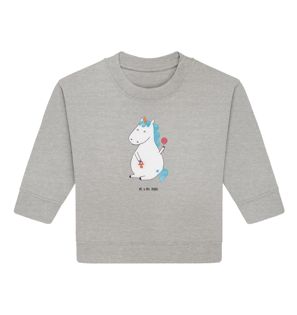 Organic Baby Pullover Einhorn Baby Baby Sweatshirt, Baby Bullover, Einhorn Deko, Einhörner, Einhorn, Unicorn, Geburtstag, Baby, Kind, Nachwuchs, Party, Eltern, Mutter, Erstes Kind, Schnuller, Babyglück, Geburt