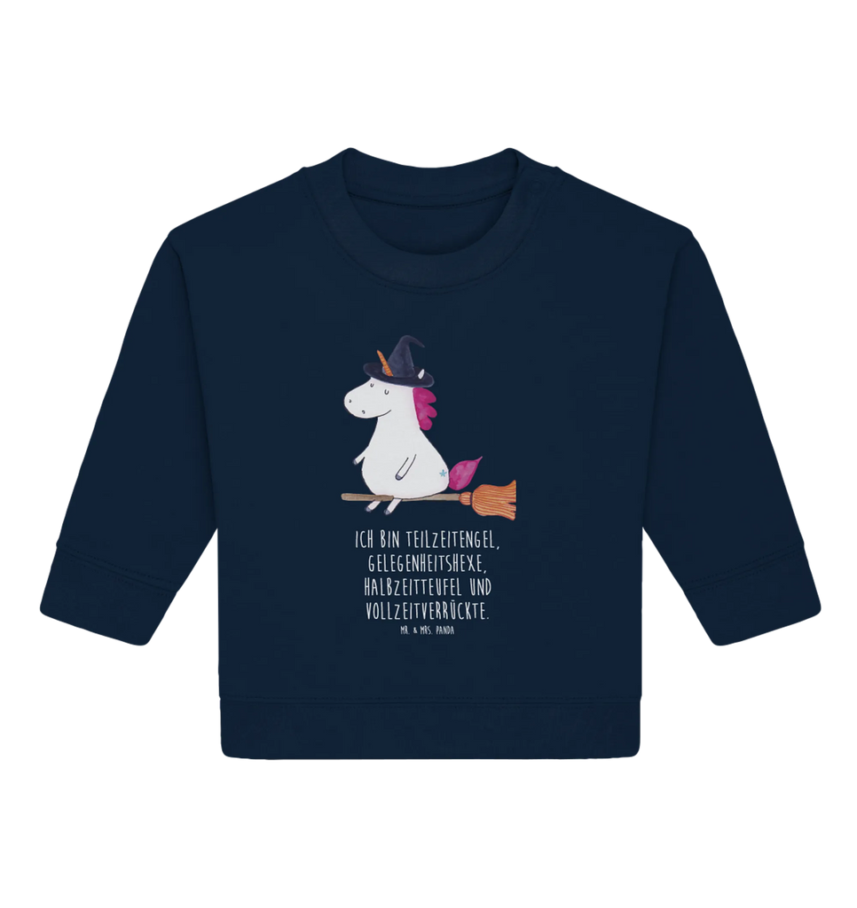 Organic Baby Pullover unicorn Witch Baby Bullover, Baby Sweatshirt, Einhorn Deko, Einhörner, Einhorn, Unicorn, Verrückte, Leben, Zicke, Hexe, Ehefrau, Frau, Freundin, Engel, Teufel