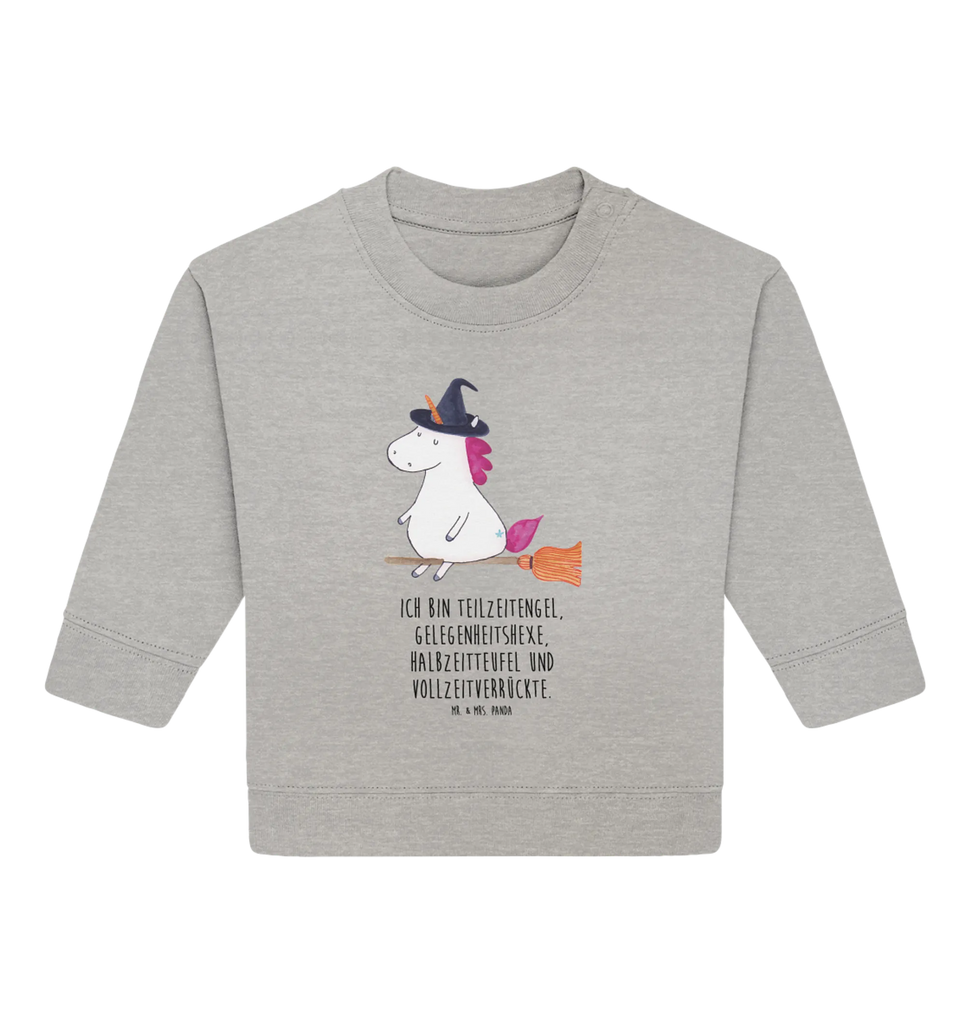 Organic Baby Pullover unicorn Witch Baby Bullover, Baby Sweatshirt, Einhorn Deko, Einhörner, Einhorn, Unicorn, Verrückte, Leben, Zicke, Hexe, Ehefrau, Frau, Freundin, Engel, Teufel