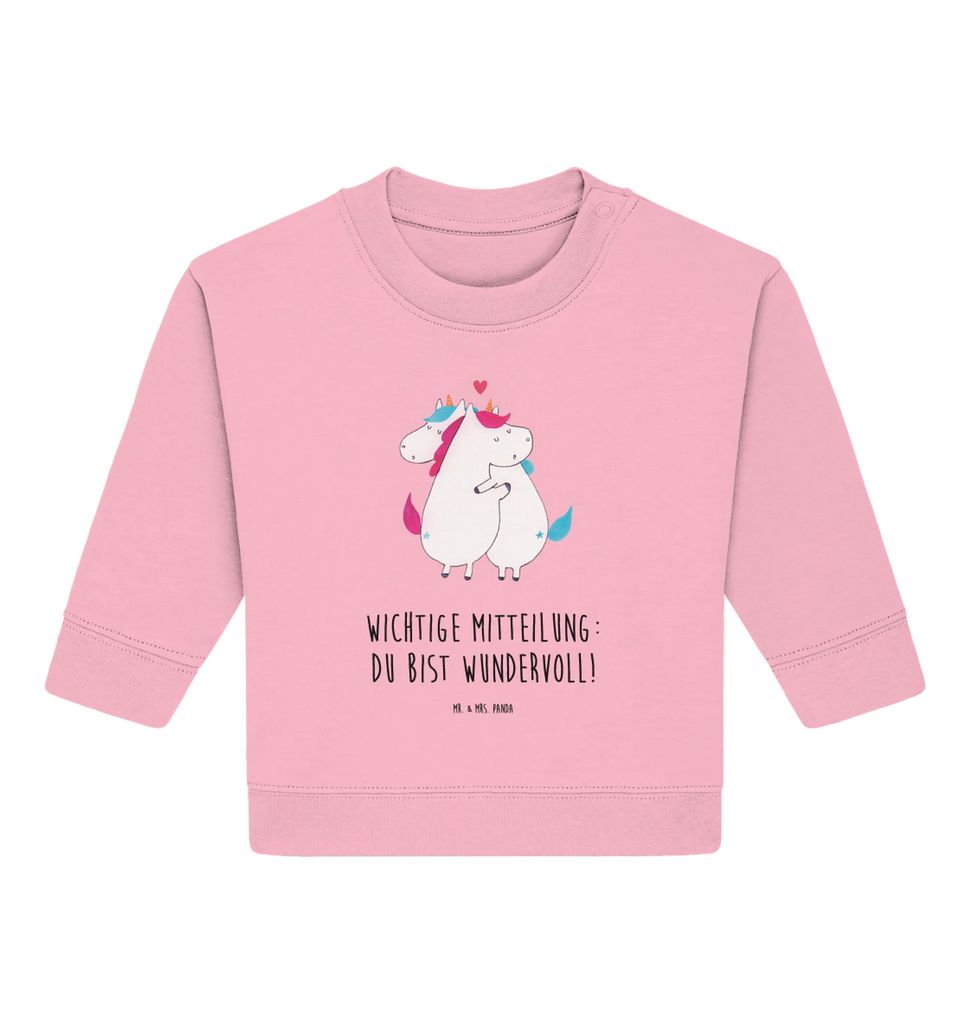 Organiczny sweter dla niemowląt jednorożec Wiadomość Baby Bullover, Baby Sweatshirt, Einhorn Deko, Einhörner, Einhorn, Unicorn, Valentinstag, Valentine, Liebe, Ehe, Lustig, Witzig, Partner, Geschenk, Spruch