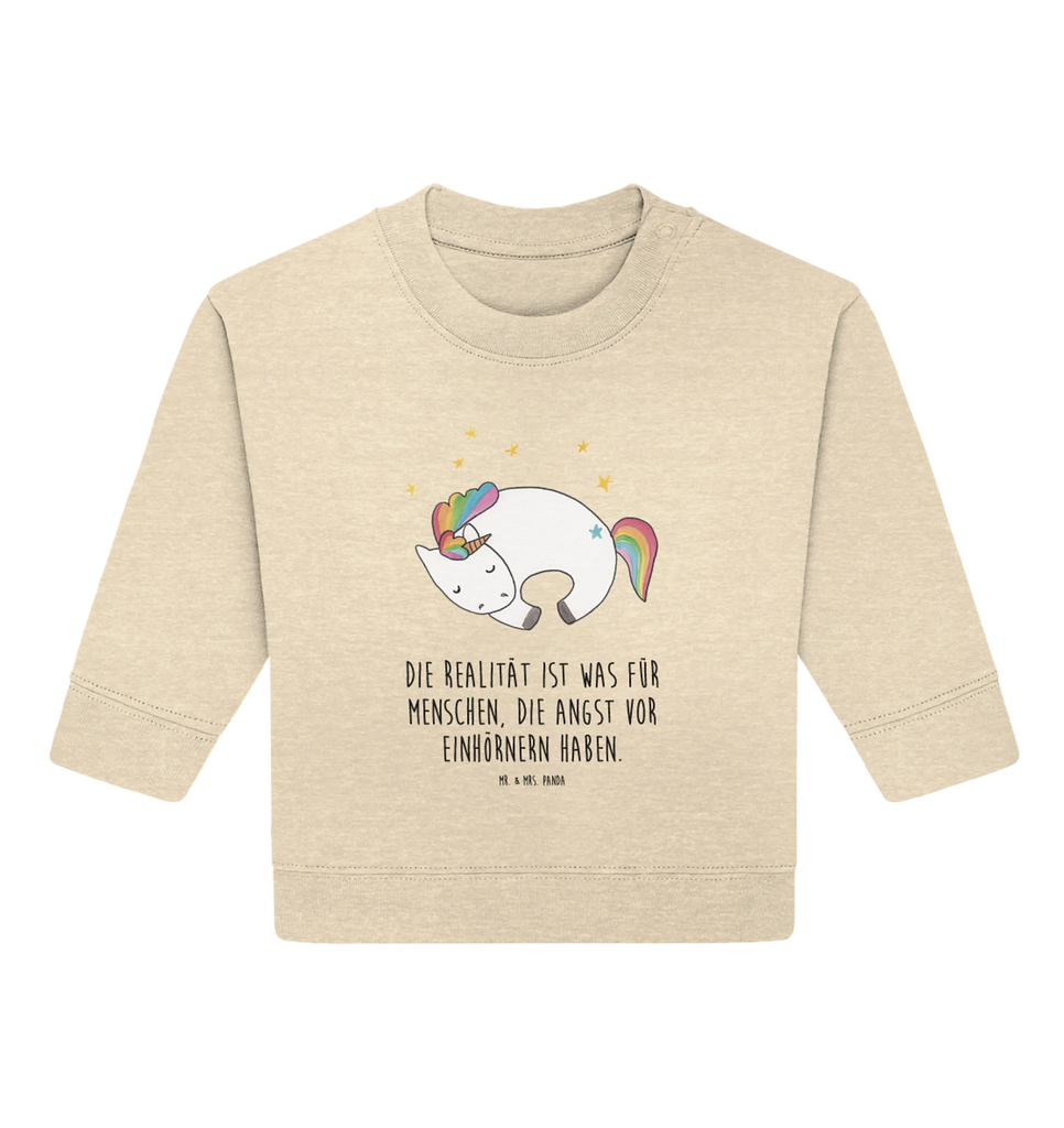 Organiczny sweter dla niemowląt Jednorożec noc Baby Bullover, Baby Sweatshirt, Einhorn Deko, Einhörner, Einhorn, Unicorn, Ruhe, Freundin, Traum, Geschenk, Träume, Menschen, Realität
