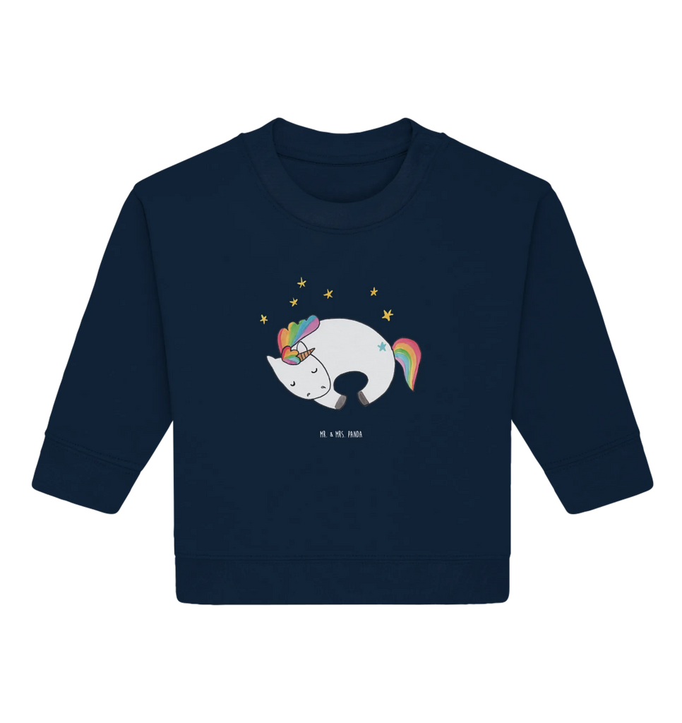 Organiczny sweter dla niemowląt Jednorożec noc Baby Bullover, Baby Sweatshirt, Einhorn Deko, Einhörner, Einhorn, Unicorn, Ruhe, Freundin, Traum, Geschenk, Träume, Menschen, Realität