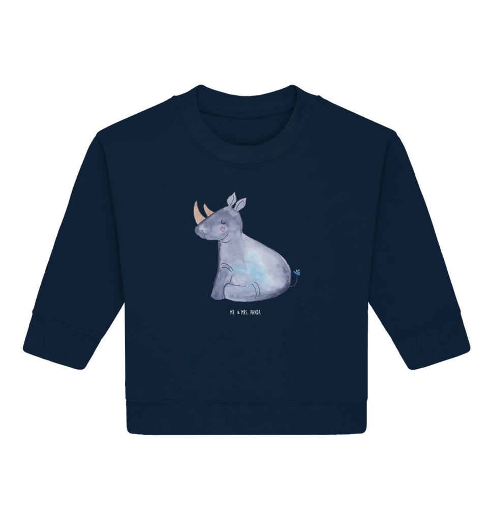 Organiczny sweter dla niemowląt Jednorożec Nosorożec Baby Bullover, Baby Sweatshirt, Einhorn Deko, Einhörner, Einhorn, Unicorn, Erwachsenwerden, Zoo, Einhornpower, Regenbogen, Witzig, Nashorn, Glitzer, Lustig, Nashörner