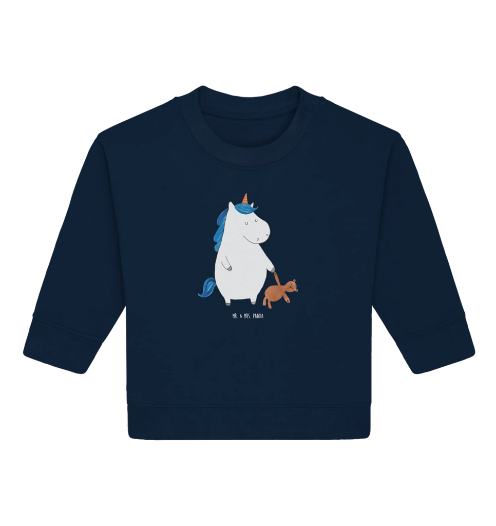 Organiczny sweter dla niemowląt Jednorożec Miś Baby Sweatshirt, Baby Bullover, Einhorn Deko, Einhörner, Einhorn, Unicorn, Singleleben, Träumen, Freundin, schlafen, Single, Bett, Gute Nacht