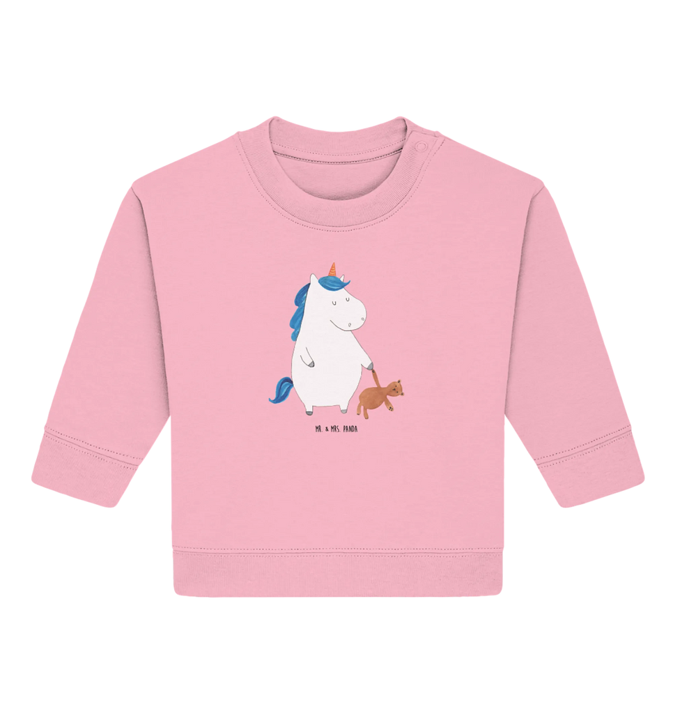 Organiczny sweter dla niemowląt Jednorożec Miś Baby Sweatshirt, Baby Bullover, Einhorn Deko, Einhörner, Einhorn, Unicorn, Singleleben, Träumen, Freundin, schlafen, Single, Bett, Gute Nacht