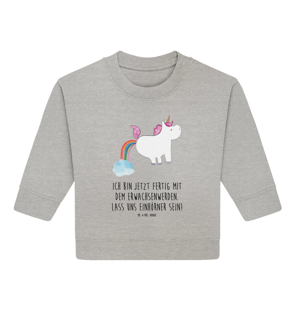 Organiczny sweter dla niemowląt Jednorożec puszczać bąki Baby Bullover, Baby Sweatshirt, Einhörner, Einhorn Deko, Einhorn, Unicorn, Glitzer, Erwachsenwerden, Pups, Regenbogen, Freundin, Lustig, Einhornpower, Spaß