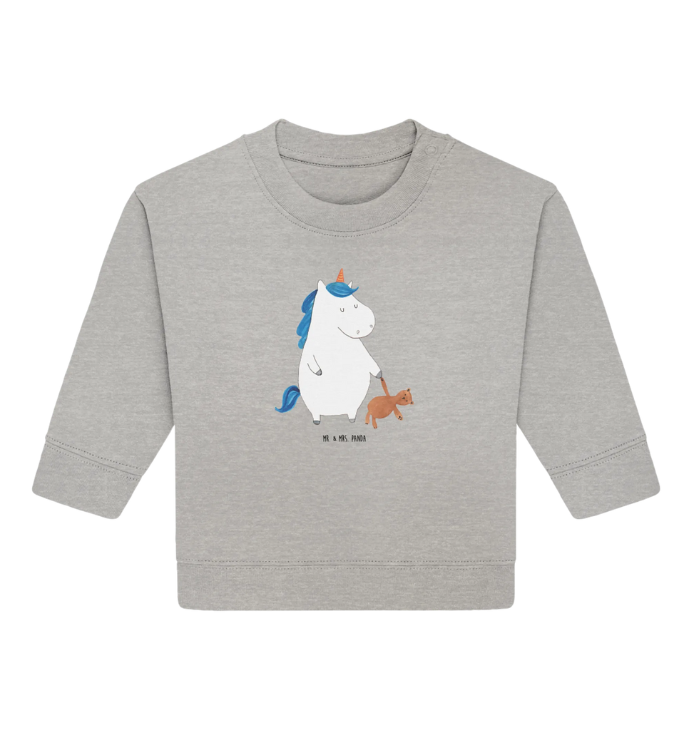 Organiczny sweter dla niemowląt Jednorożec Miś Baby Sweatshirt, Baby Bullover, Einhorn Deko, Einhörner, Einhorn, Unicorn, Singleleben, Träumen, Freundin, schlafen, Single, Bett, Gute Nacht