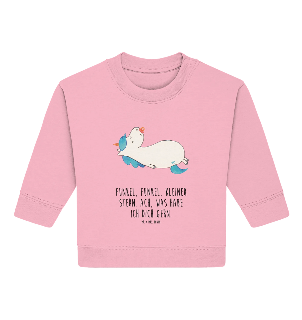 Organiczny sweter dla niemowląt Jednorożec smoczek Baby Sweatshirt, Baby Bullover, Einhorn Deko, Einhörner, Einhorn, Unicorn, Kleinkind, Baby, Mama, Geschenk Geburt, Schnuller, Geburt, Mutter, Säugling, Geburtstag