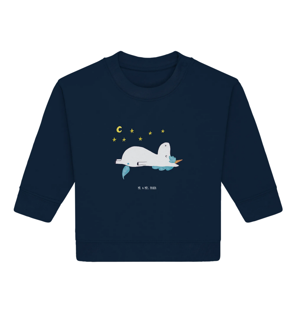 Organiczny sweter dla niemowląt Jednorożec gwiaździste niebo Baby Bullover, Baby Sweatshirt, Einhorn Deko, Einhörner, Einhorn, Unicorn, Sterne, Dachschaden, Verrückt, Sternenhimmel