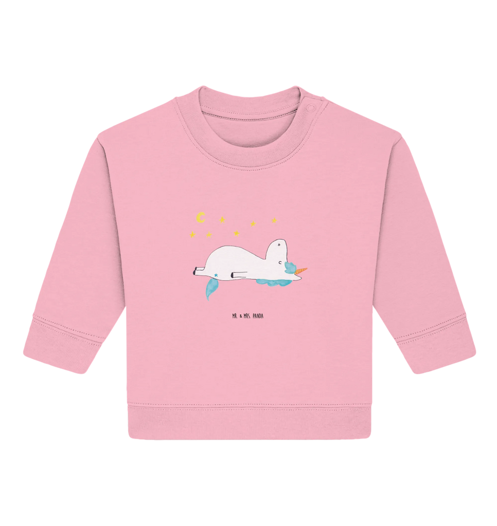 Organiczny sweter dla niemowląt Jednorożec gwiaździste niebo Baby Bullover, Baby Sweatshirt, Einhorn Deko, Einhörner, Einhorn, Unicorn, Sterne, Dachschaden, Verrückt, Sternenhimmel