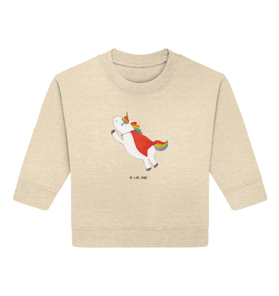 Organiczny sweter dla niemowląt Jednorożec Super Baby Bullover, Baby Sweatshirt, Einhorn Deko, Einhörner, Einhorn, Unicorn, Geschenk, Freundin, Superheld, Girl, Mädchen, Traummann, Held