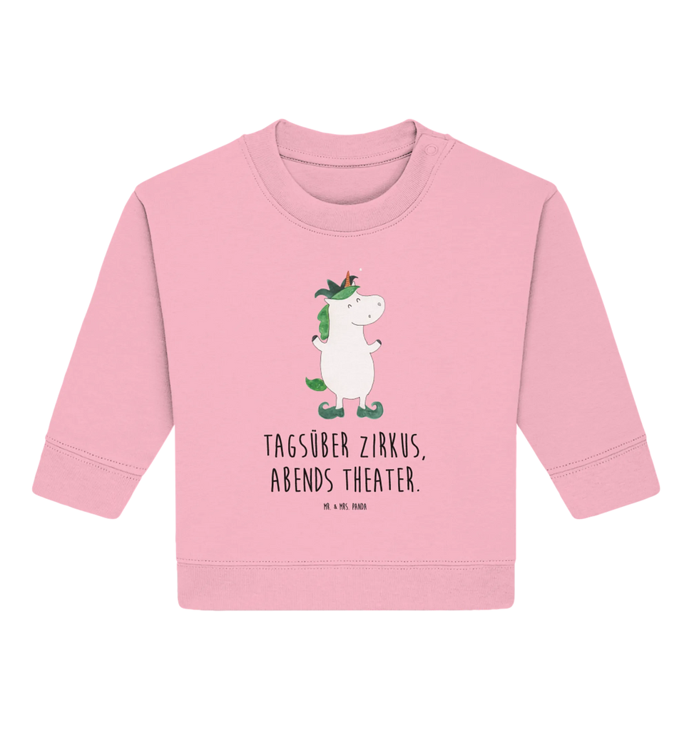 Organiczny sweter dla niemowląt Jednorożec Joker Baby Sweatshirt, Baby Bullover, Einhorn Deko, Einhörner, Einhorn, Unicorn, Gaukler, Mittelalter, Hofnarr, Kasper