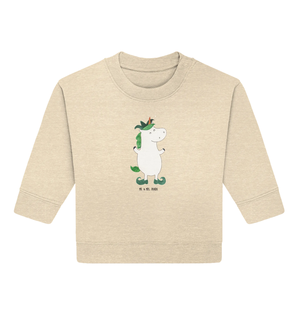 Organiczny sweter dla niemowląt Jednorożec Joker Baby Sweatshirt, Baby Bullover, Einhorn Deko, Einhörner, Einhorn, Unicorn, Gaukler, Mittelalter, Hofnarr, Kasper