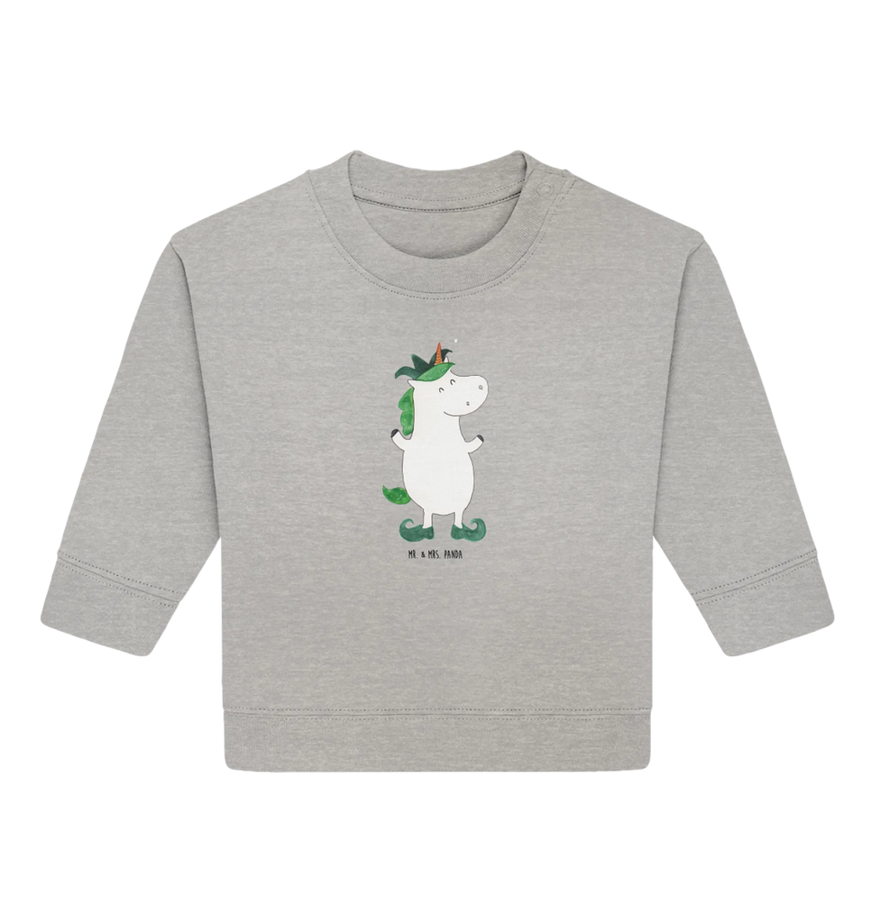 Organiczny sweter dla niemowląt Jednorożec Joker Baby Sweatshirt, Baby Bullover, Einhorn Deko, Einhörner, Einhorn, Unicorn, Gaukler, Mittelalter, Hofnarr, Kasper