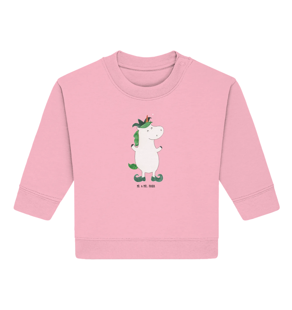 Organiczny sweter dla niemowląt Jednorożec Joker Baby Sweatshirt, Baby Bullover, Einhorn Deko, Einhörner, Einhorn, Unicorn, Gaukler, Mittelalter, Hofnarr, Kasper