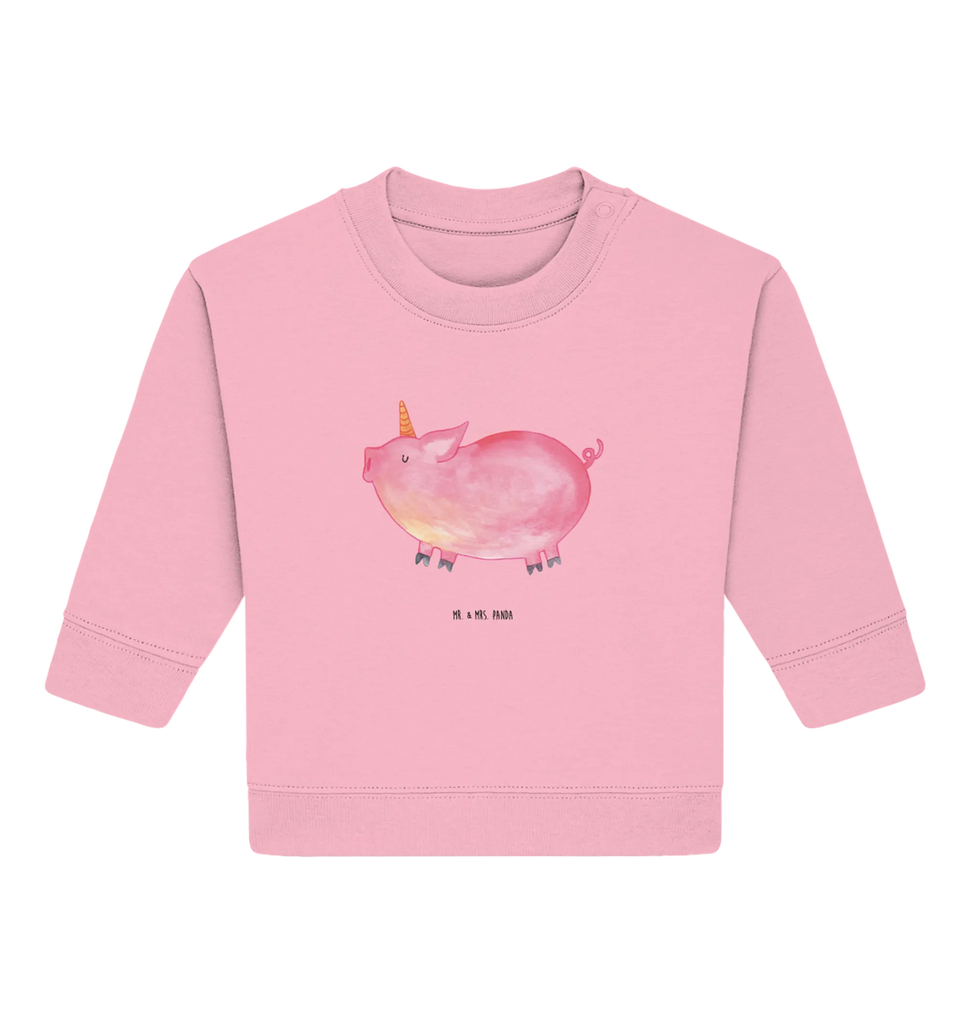 Organiczny sweter dla niemowląt jednorożec świnia Baby Bullover, Baby Sweatshirt, Einhorn Deko, Einhörner, Einhorn, Unicorn, Funny, Spruch, English, Bauer, Pig, Party, Piggy, Schwein, Witzig. Lustig, Englisch, Schweinhorn, Spaß, Geschenk